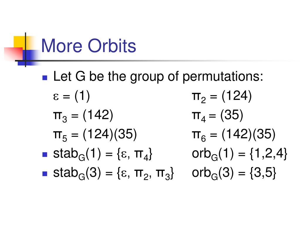 The Orbit Stabilizer Theorem Ppt Download
