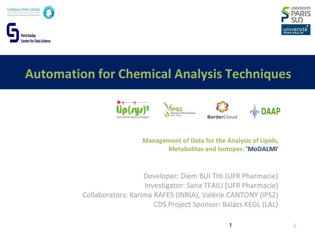 Automation for Chemical Analysis Techniques - ppt download