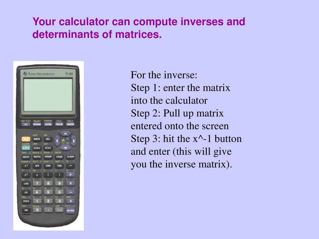 Matrix Algebra. - ppt download