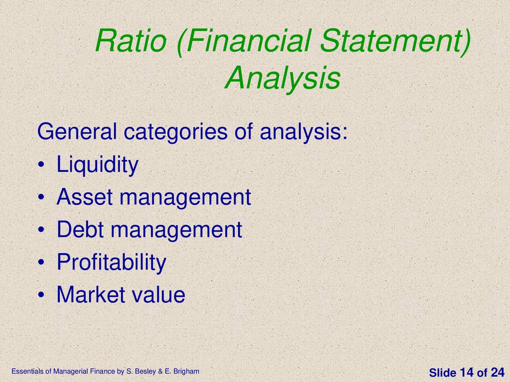 Analysis Of Financial Statements - Ppt Download