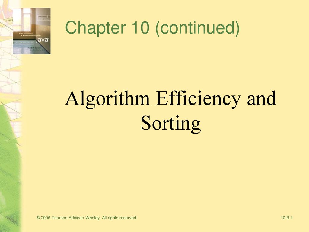 Algorithm Efficiency and Sorting - ppt download