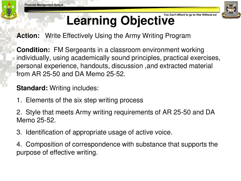 Effective Writing for Army Leaders - ppt download
