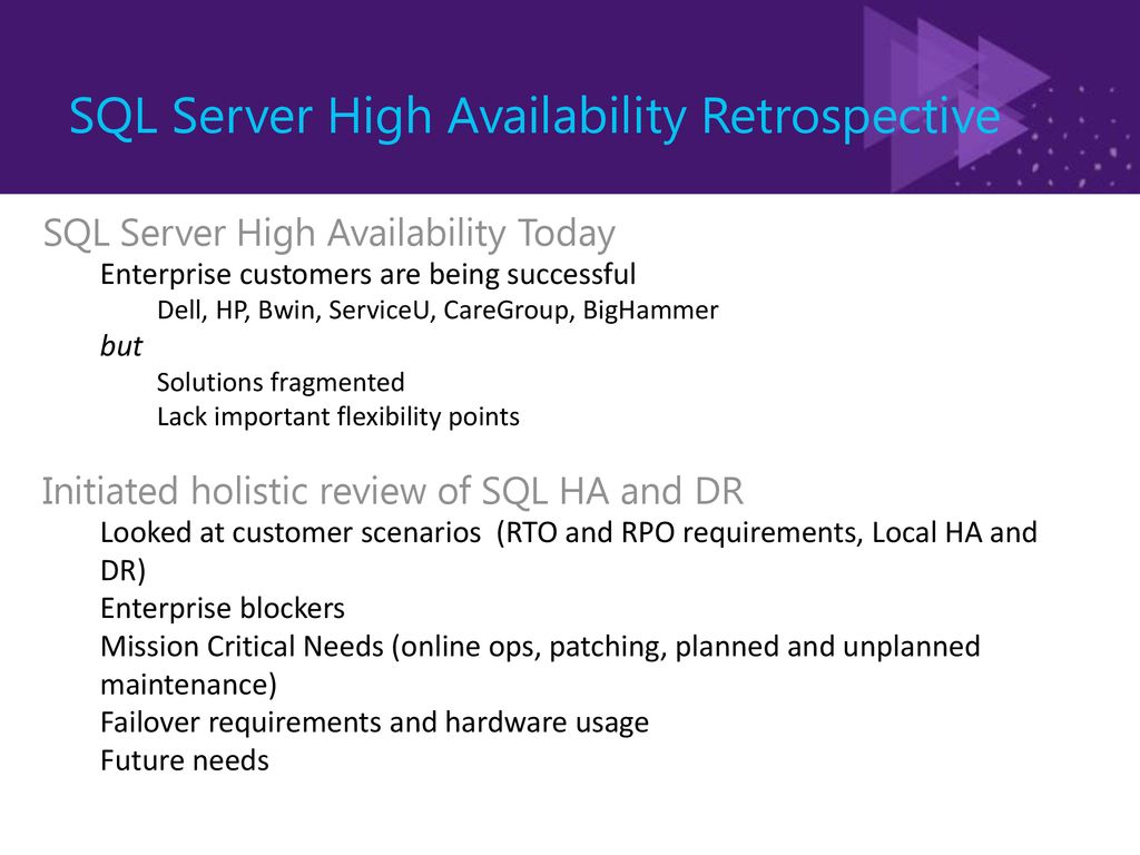 Denali Always On for Mission Critical Systems - ppt download