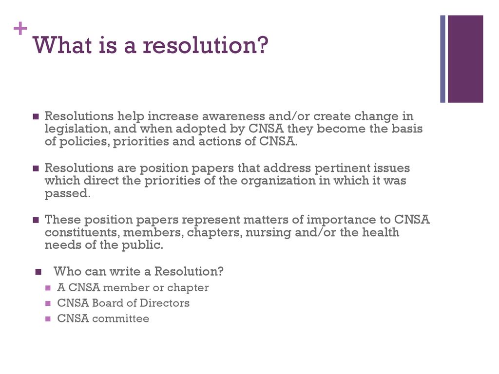 Writing a Resolution A Brief Overview - ppt download