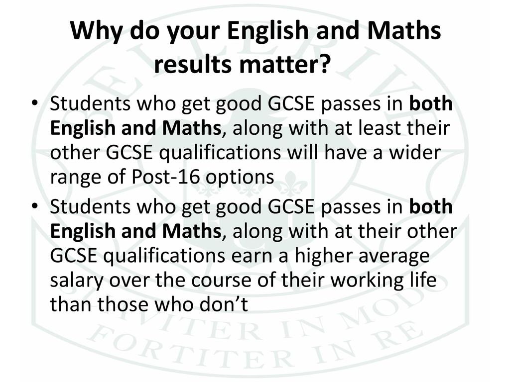 Why do your English and Maths results matter