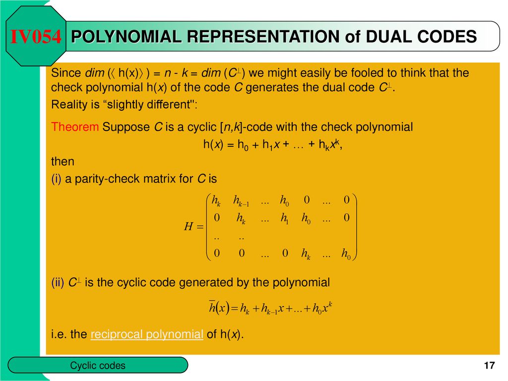 Chapter 3 Cyclic And Convolution Codes Ppt Download