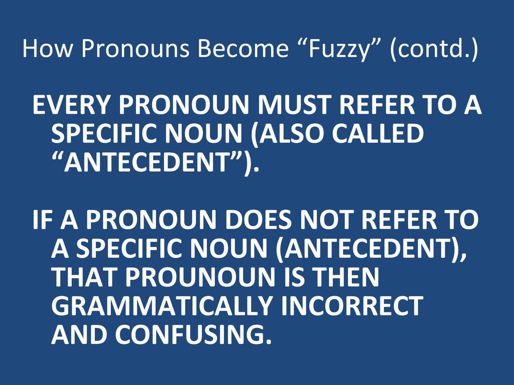 The Fuzzy Pronoun He may be cute, but he is your enemy. - ppt download