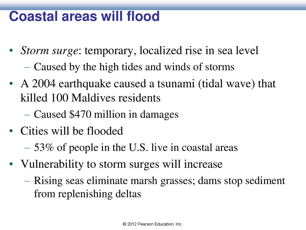Coastal areas will flood