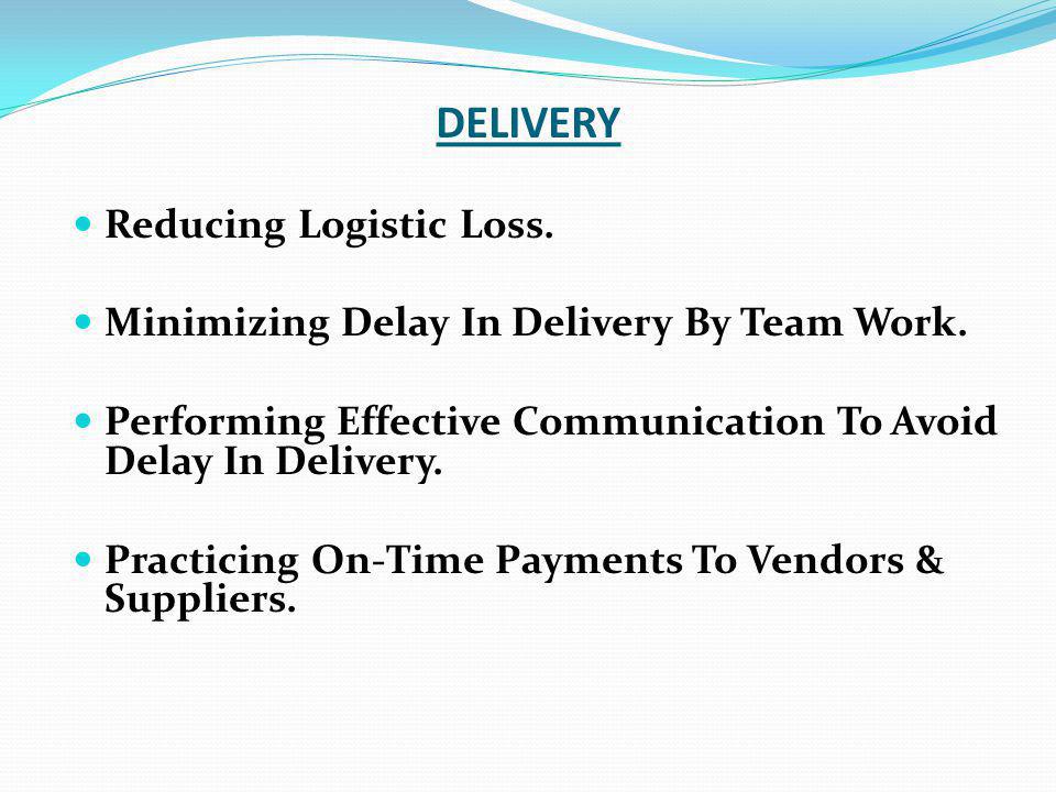DELIVERY Reducing Logistic Loss.