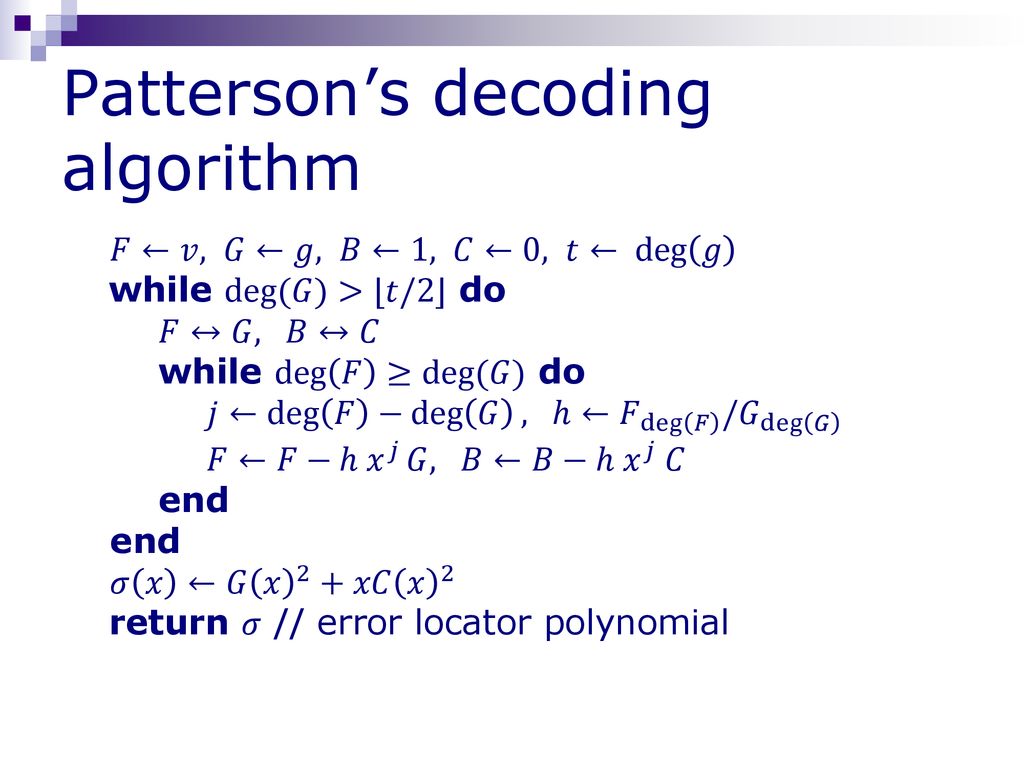Toward Practical Code Based Cryptography Ppt Download