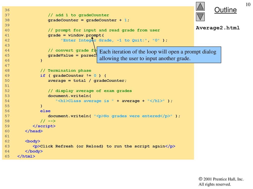 Chapter 8 - JavaScript: Control Structures I - ppt download