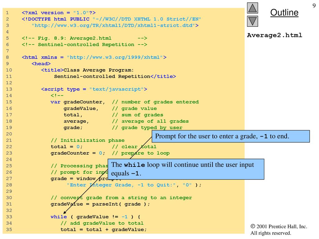 Chapter 8 - JavaScript: Control Structures I - ppt download