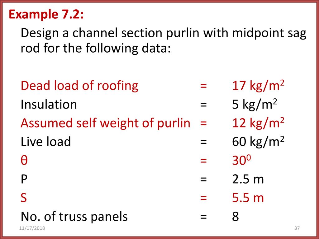 Design Of Truss Roof Chapter 7 Ppt Download