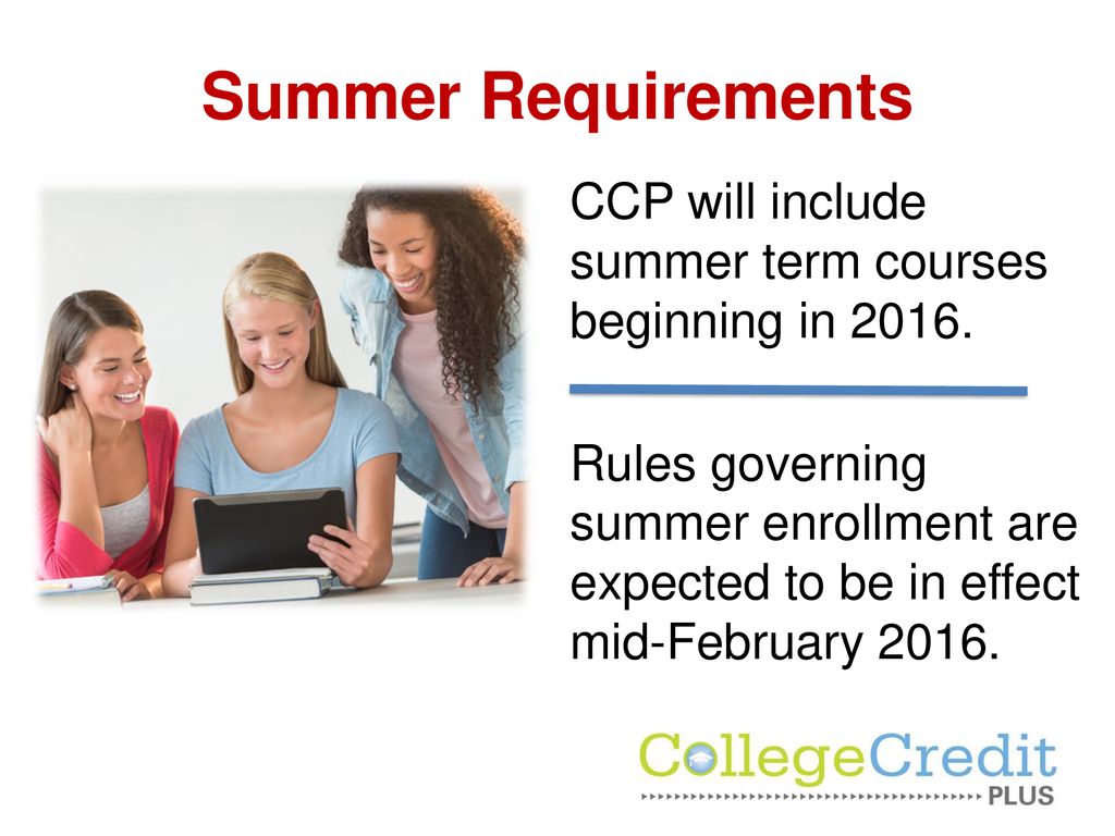 College Credit Plus An introduction for students and families for the