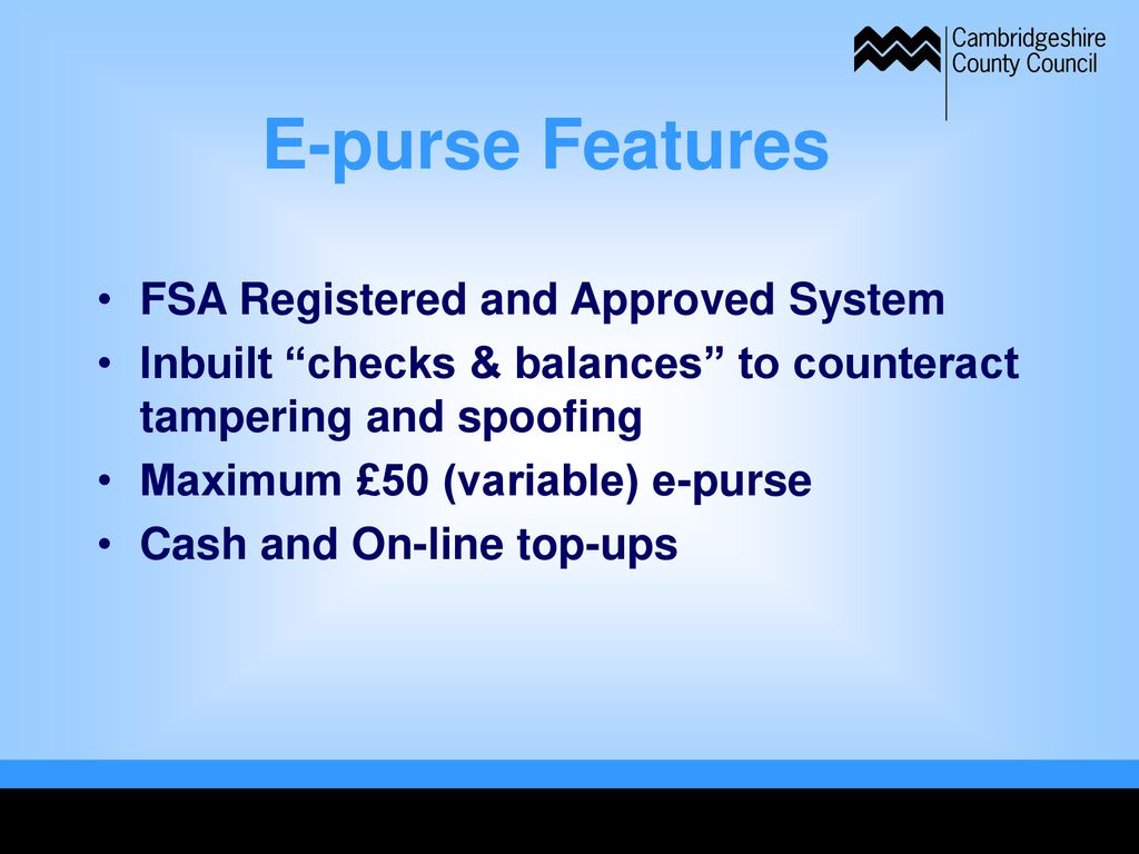 E purse+Features+FSA+Registered+and+Approved+System