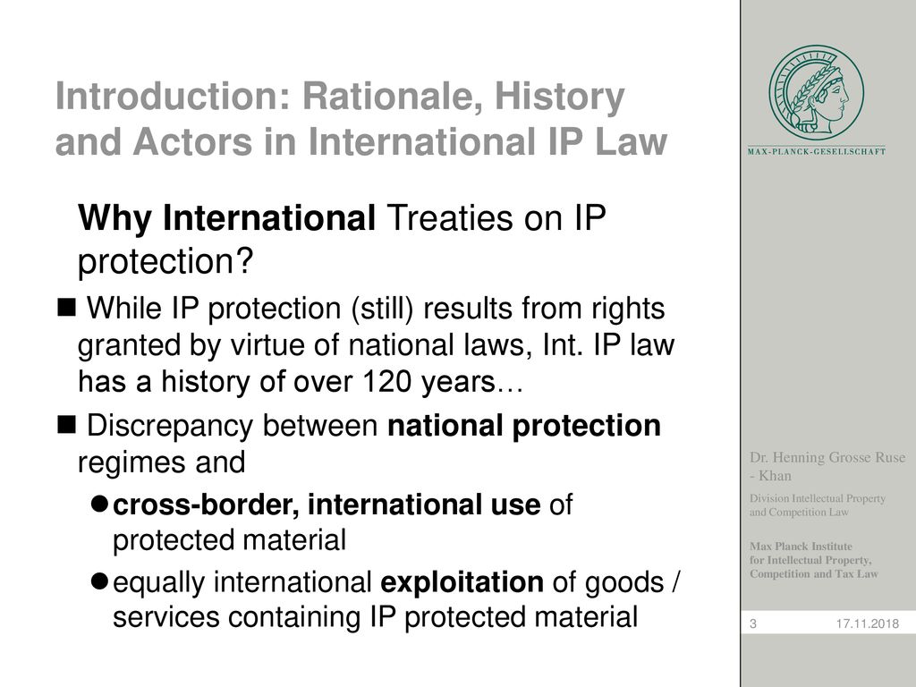 international intellectual property law