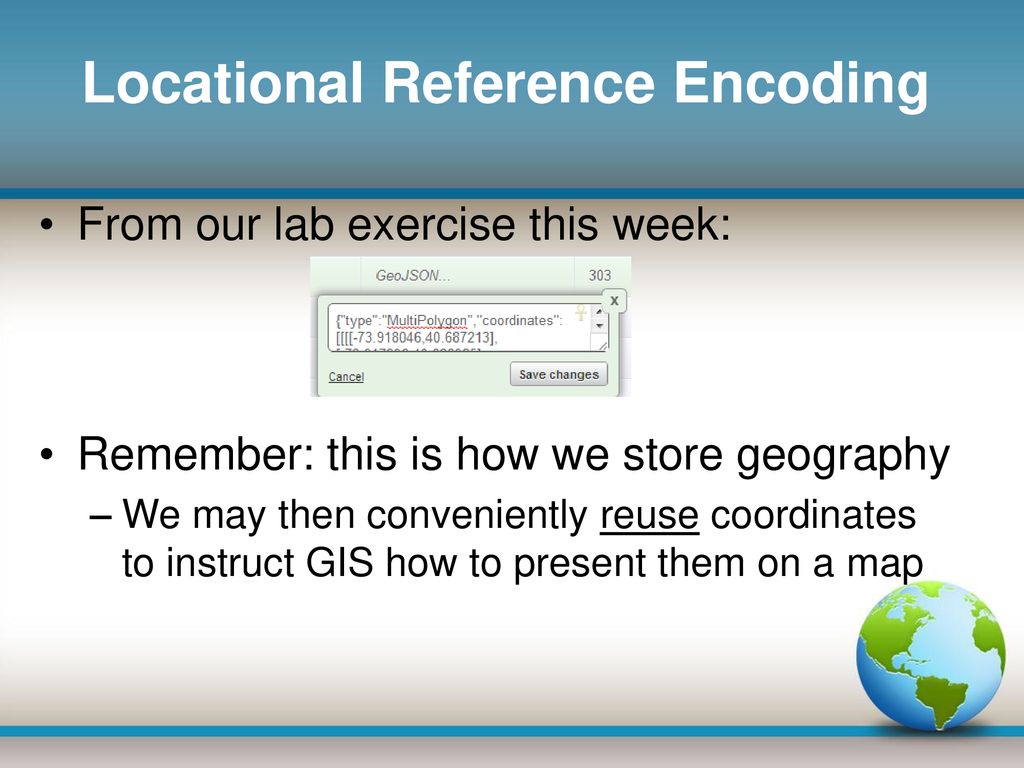 GTECH 709 Databases Relational databases What makes a database ...