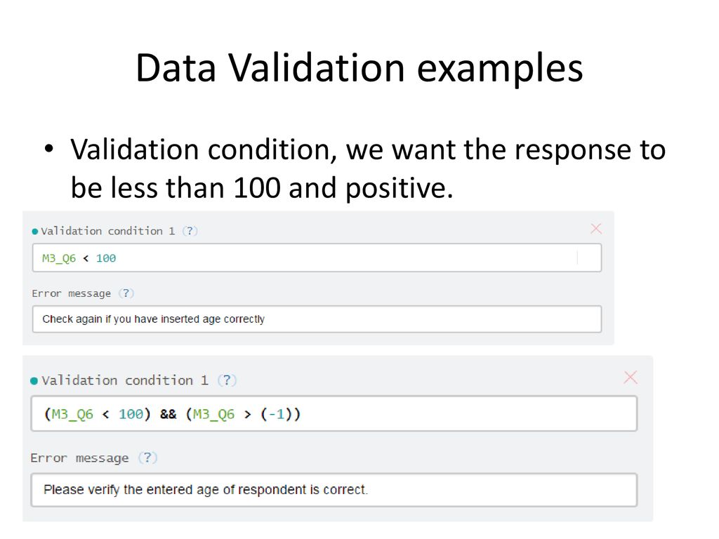 Intermediate Designer 1: Special Qs, Validation and C# - ppt download