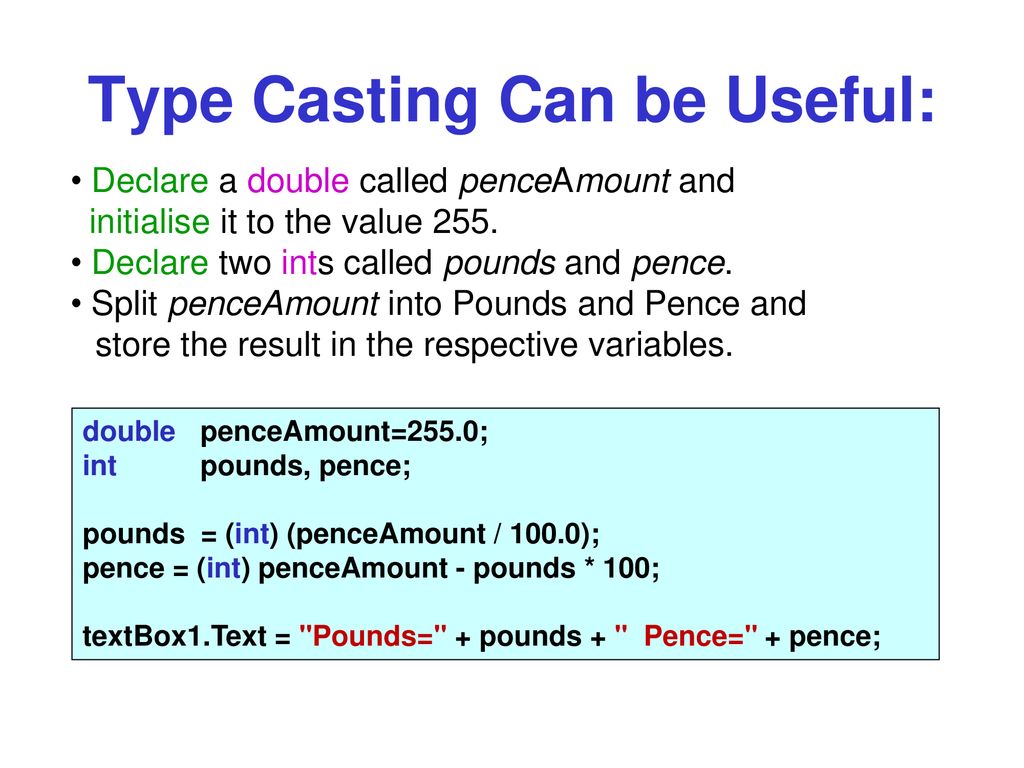 CS1S467 GUI Programming Lecture 3 Variables ppt download