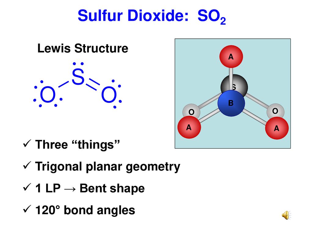 Sulfur Dioxide: SO2 Lewis Structure Three things.