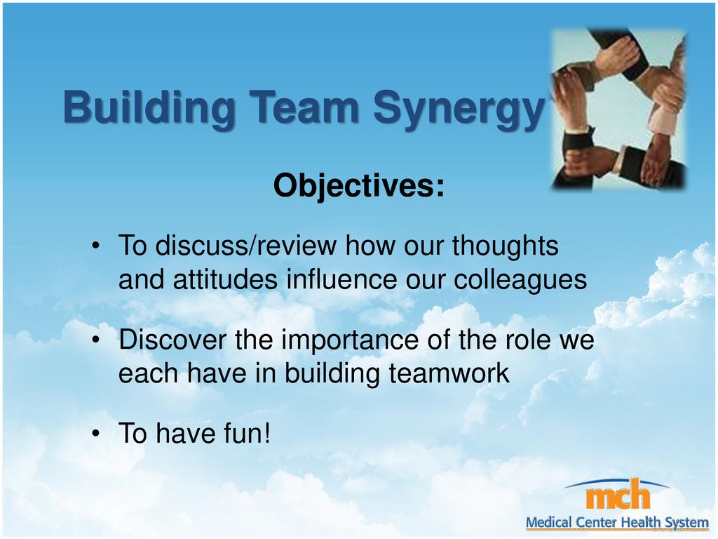 Building Team Synergy Objectives: