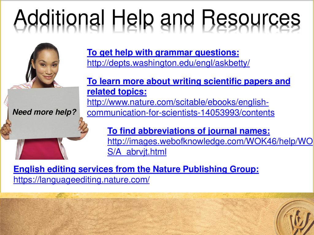 Writing Scientific Papers - ppt download
