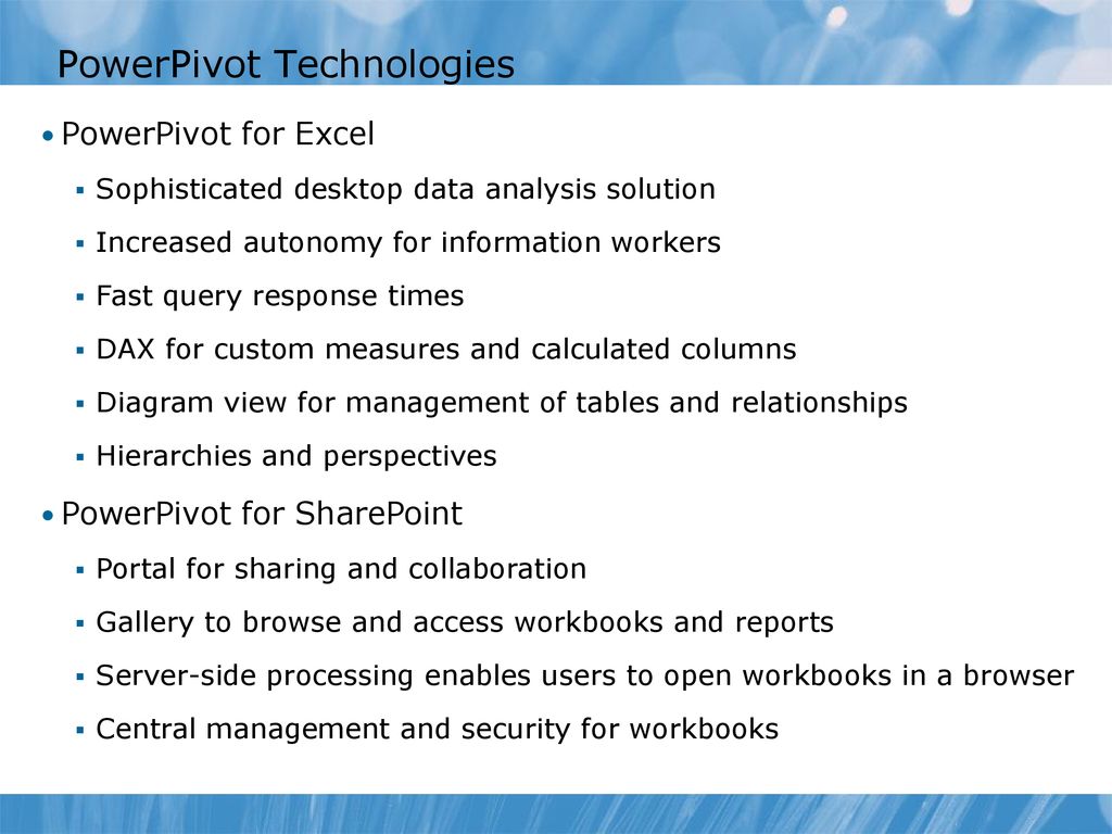 Module 10: Implementing a Tabular Data Model with Microsoft PowerPivot ...