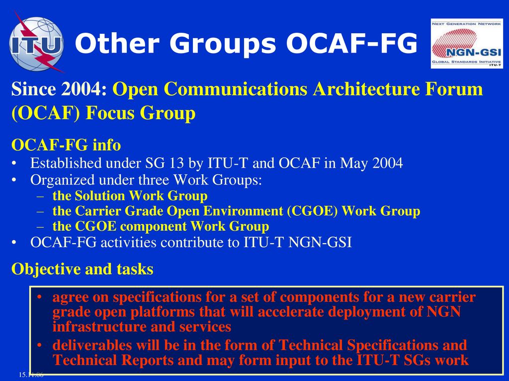 ITUT Next Generation Networks ppt download
