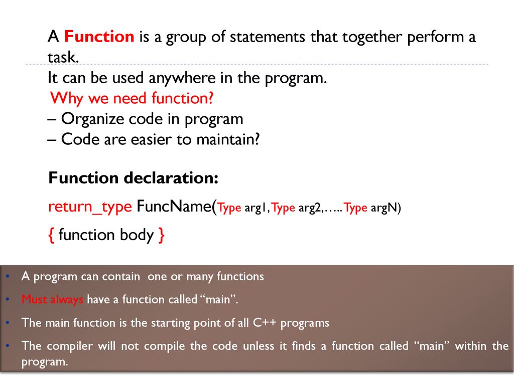 CSC1201: Programming Language 2 - ppt download