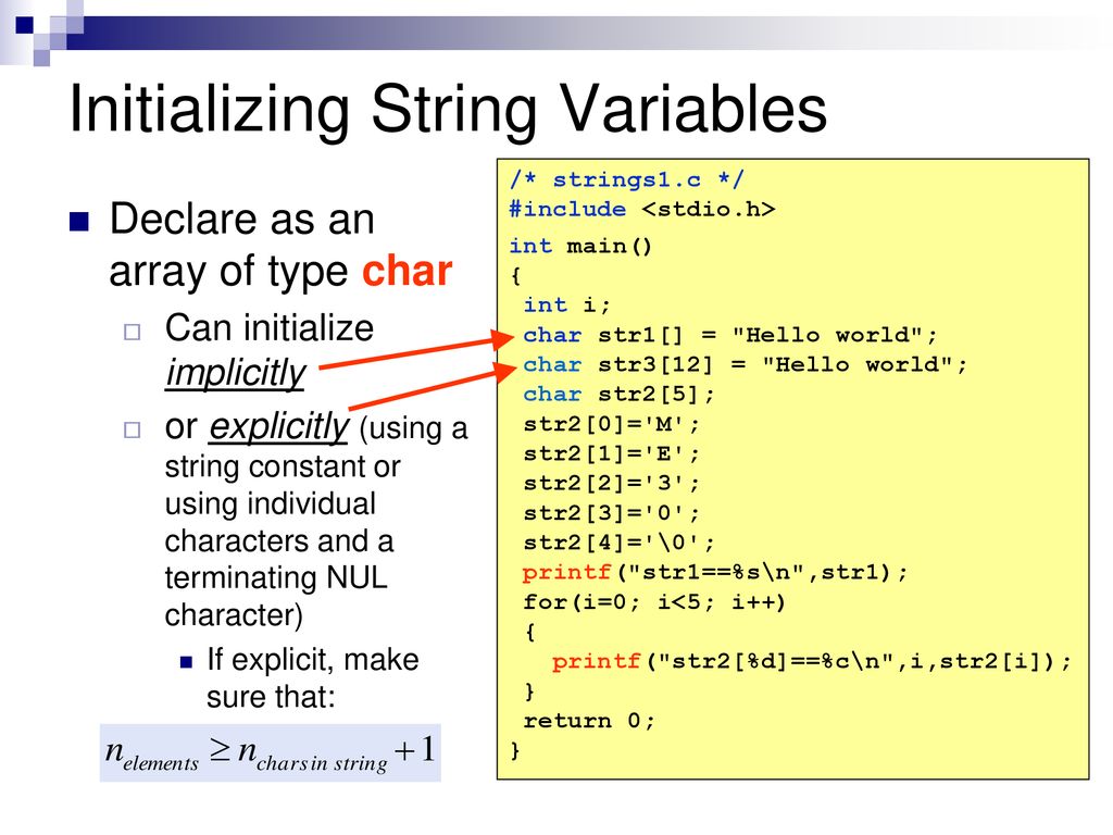 Lecture 8b: Strings BJ Furman 15OCT ppt download