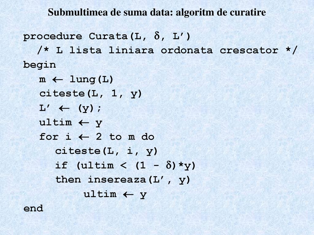 Algoritmi de aproximare definitii acoperirea unei multimi - ppt download