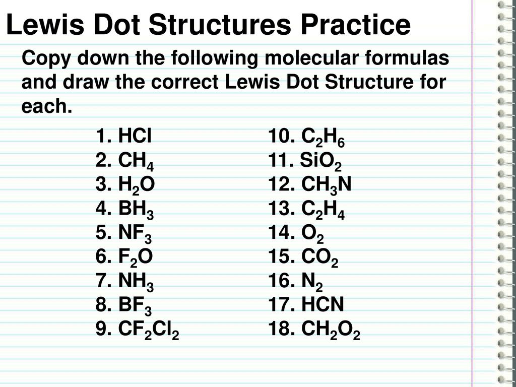 Lewis Dot Structure Practice - pdfshare Within Lewis Structure Practice Worksheet