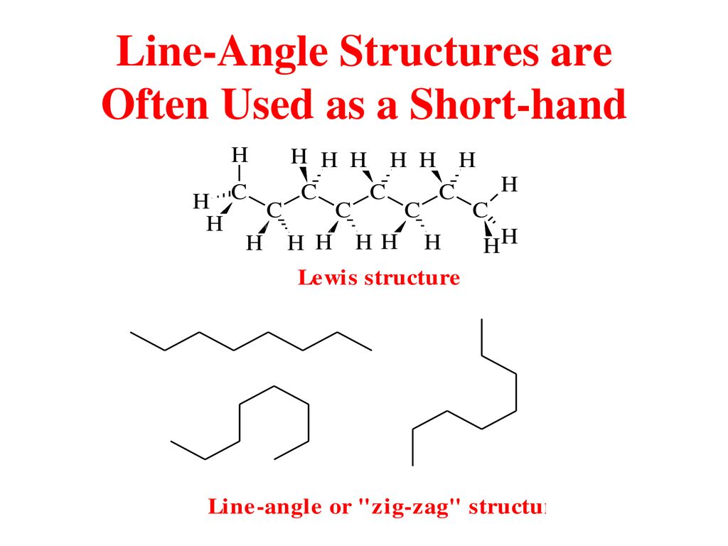 Line-Angle Structures are Often Used as a Short-hand