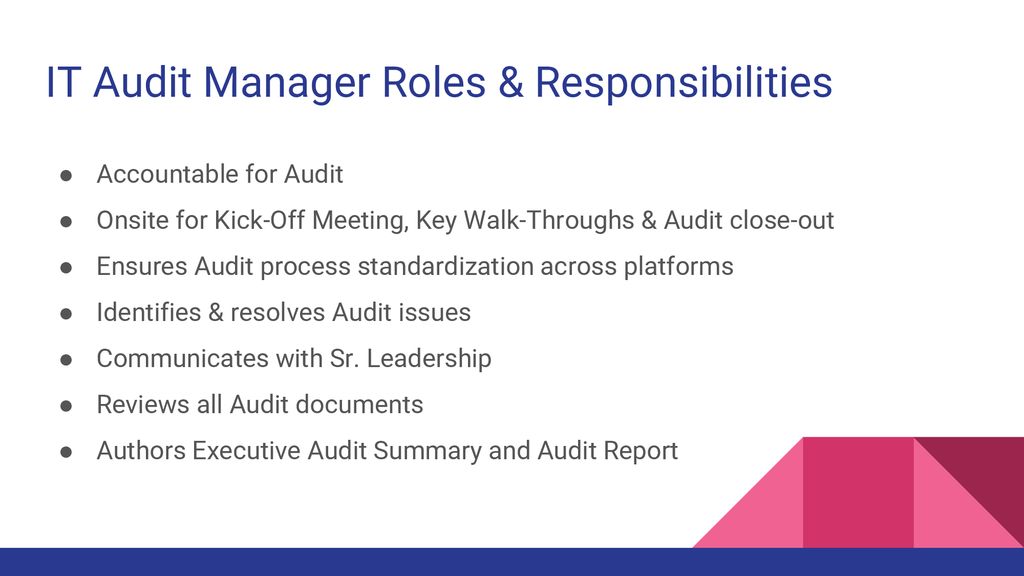 Technology audit plan bcsy university ppt download