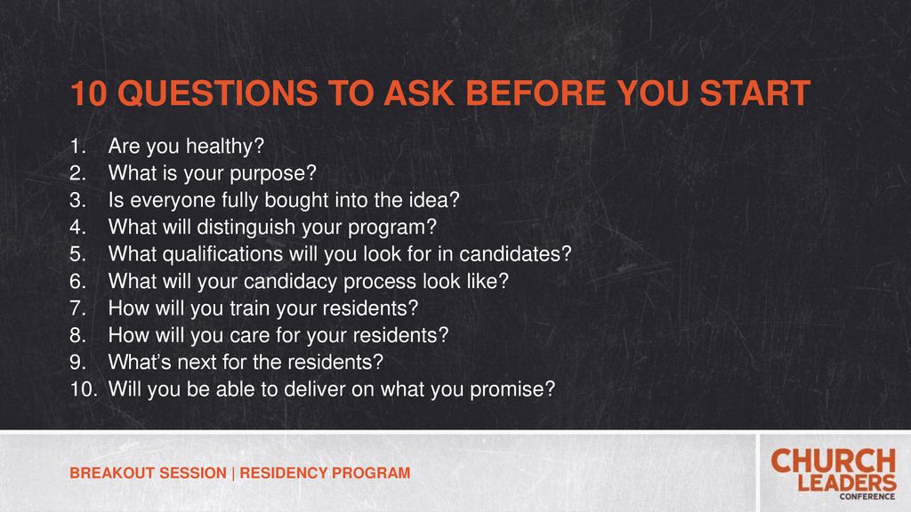 10 QUESTIONS TO ASK BEFORE YOU START