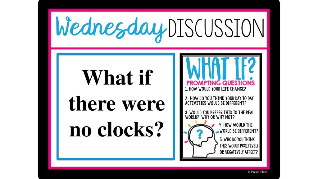 What if there were no clocks