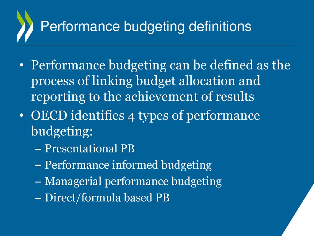 Draft oecd best practices for performance budgeting ppt download