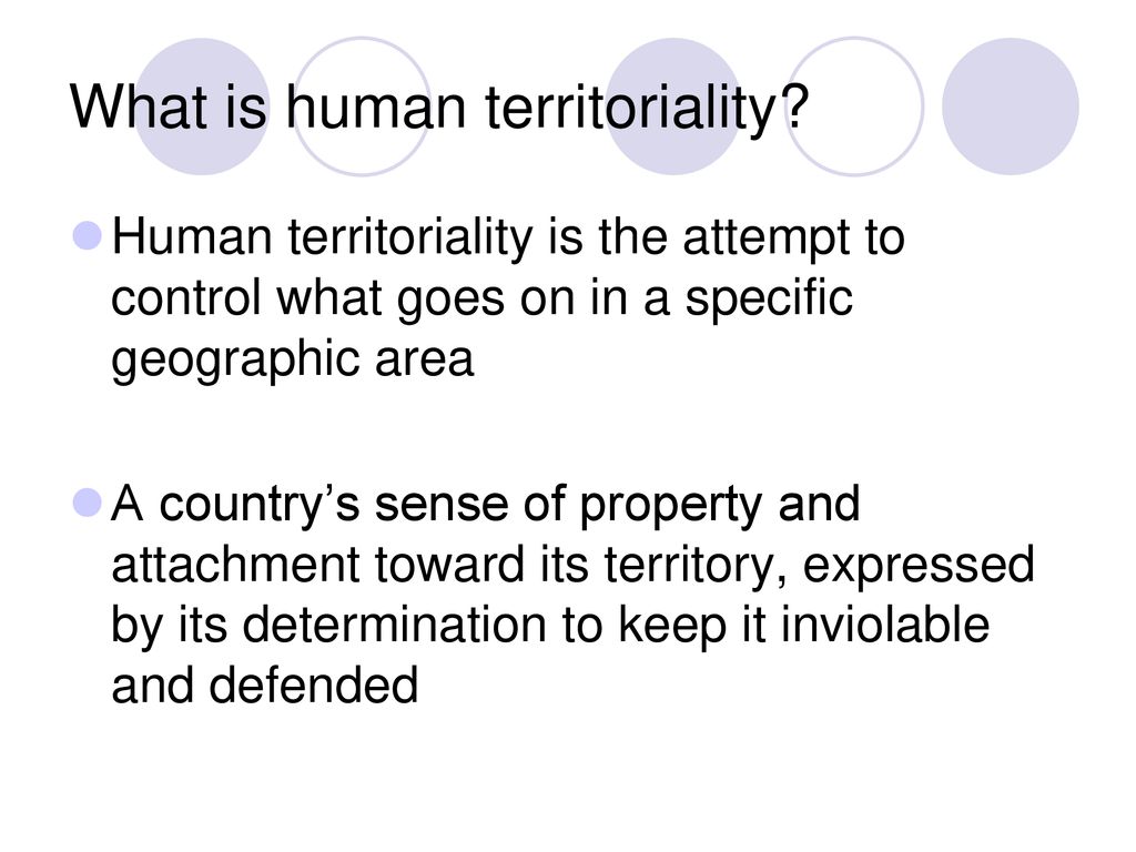 Territoriality Human Geography