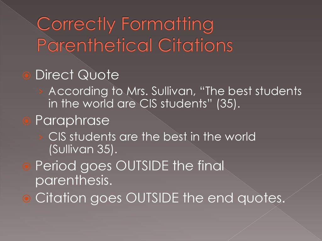 Citing Sources MLA Style Formatting. - ppt download