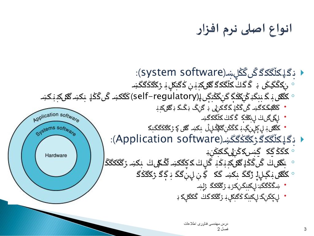 انواع اصلی نرم افزار نرم افزار سیستمی(system software):