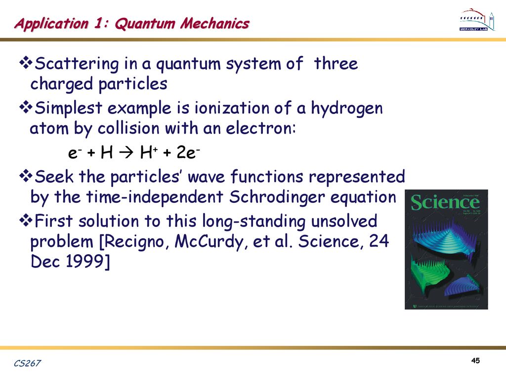 Application 1: Quantum Mechanics