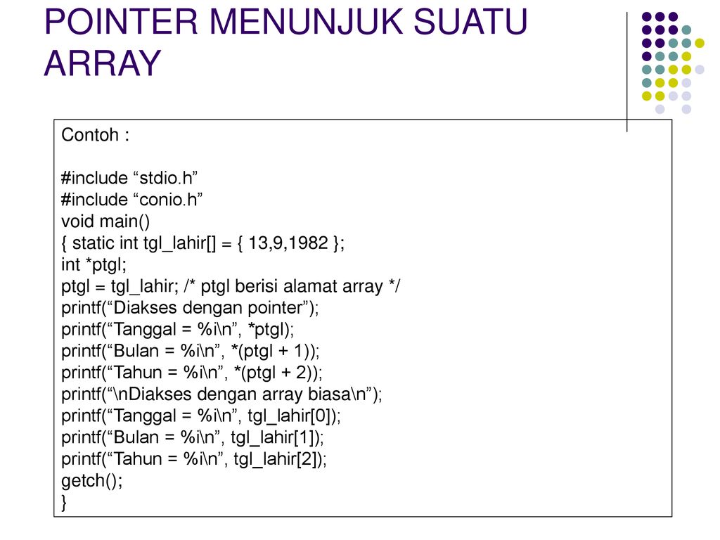 Pertemuan 11 Bahasa C Amp C Ppt Download