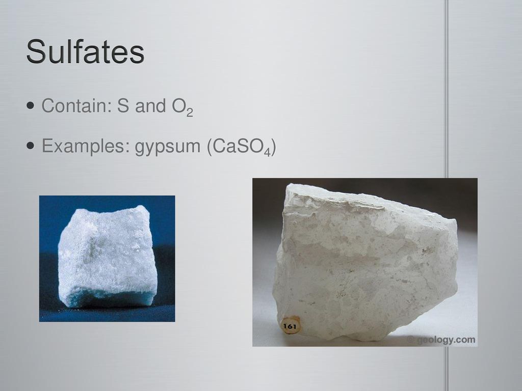 Classes of Non-Silicates - ppt download