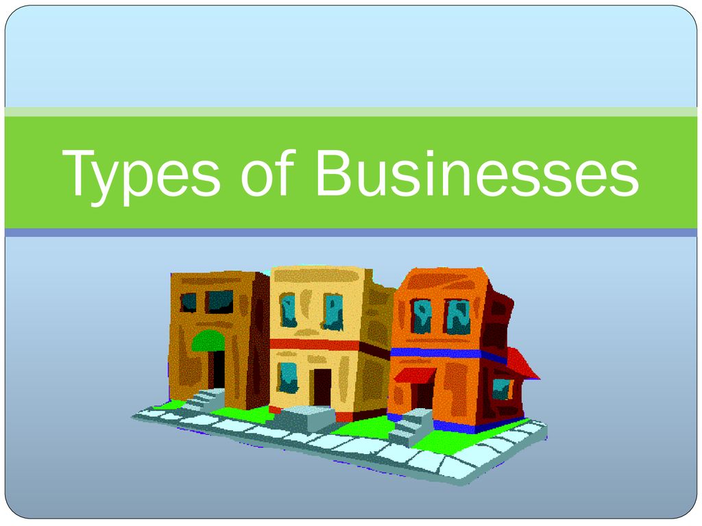 Types of businesses ppt download