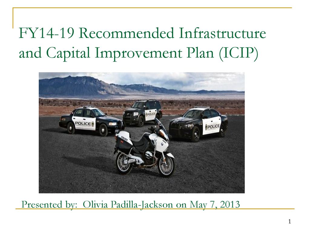 FY1419 Infrastructure and Capital Improvement Plan (ICIP