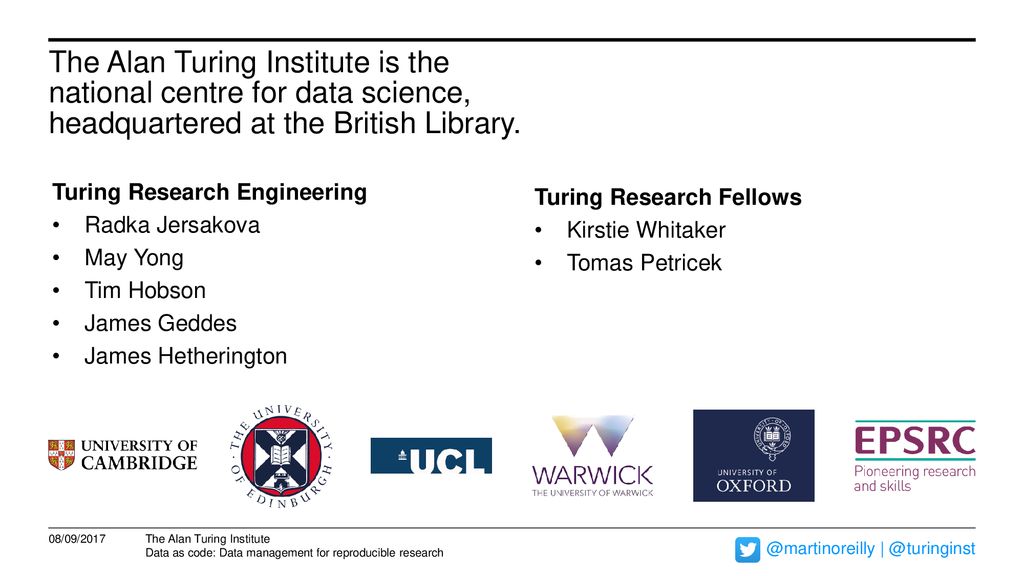 The Alan Turing Institute (@turinginst) / X