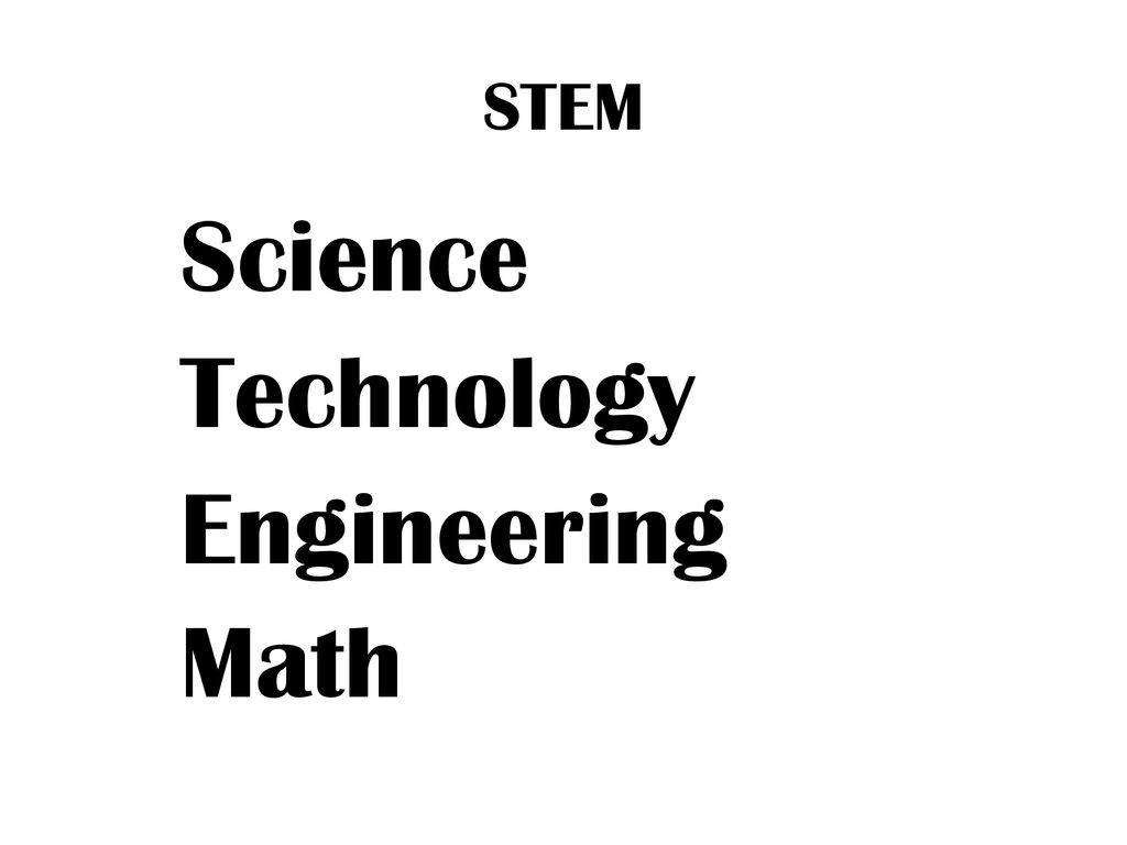 STEM Science Technology Engineering Math