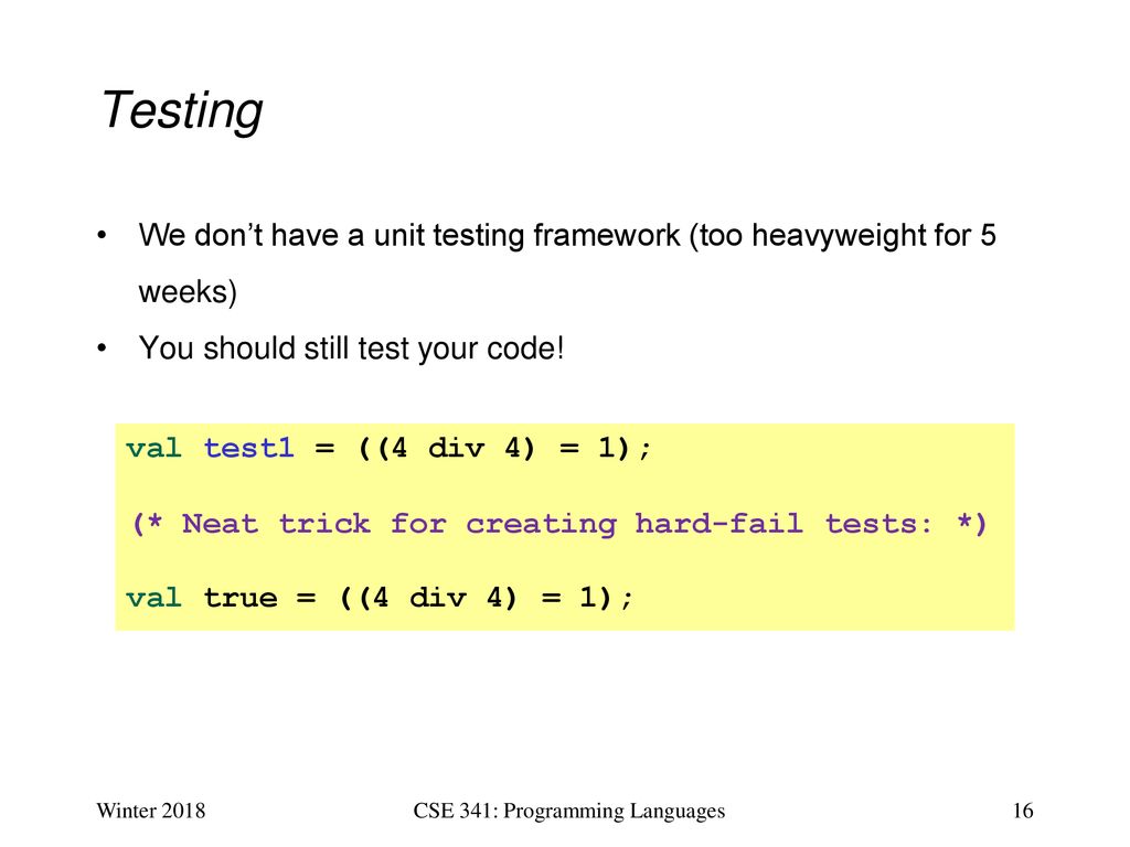 CSE341: Programming Languages Section 1 - ppt download
