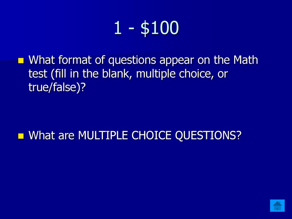 Uil A+ Math Jeopardy Final Jeopardy Contest Format Contestants Grading - Ppt Download