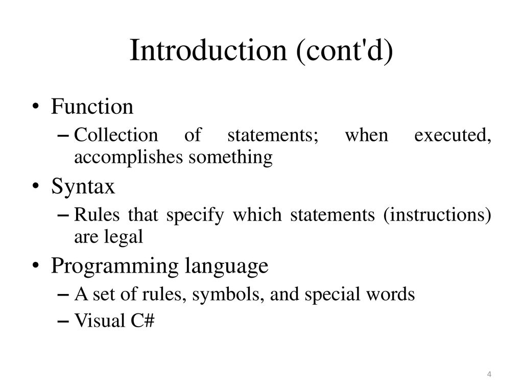 CSCI 3328 Object Oriented Programming in C# Chapter 4: C# Control ...